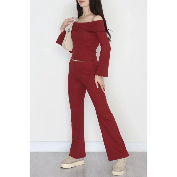 Madonna Yaka Kaşkorse İkili Takım Bordo - 40237.1748.