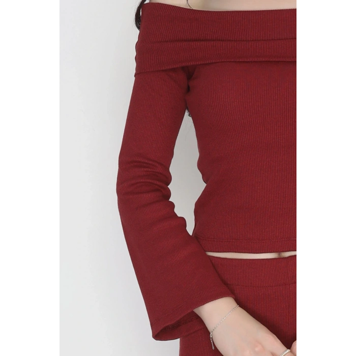 Madonna Yaka Kaşkorse İkili Takım Bordo - 40237.1748.