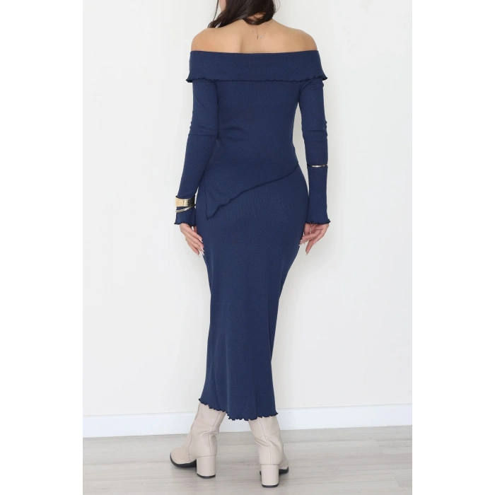 Madonna Yaka Kaşkorse Midi Boy İkili Takım Lacivert - 42792.1567.