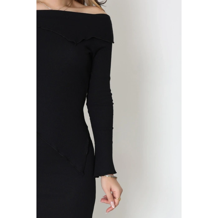 Madonna Yaka Kaşkorse Midi Boy İkili Takım Siyah - 42792.1567.