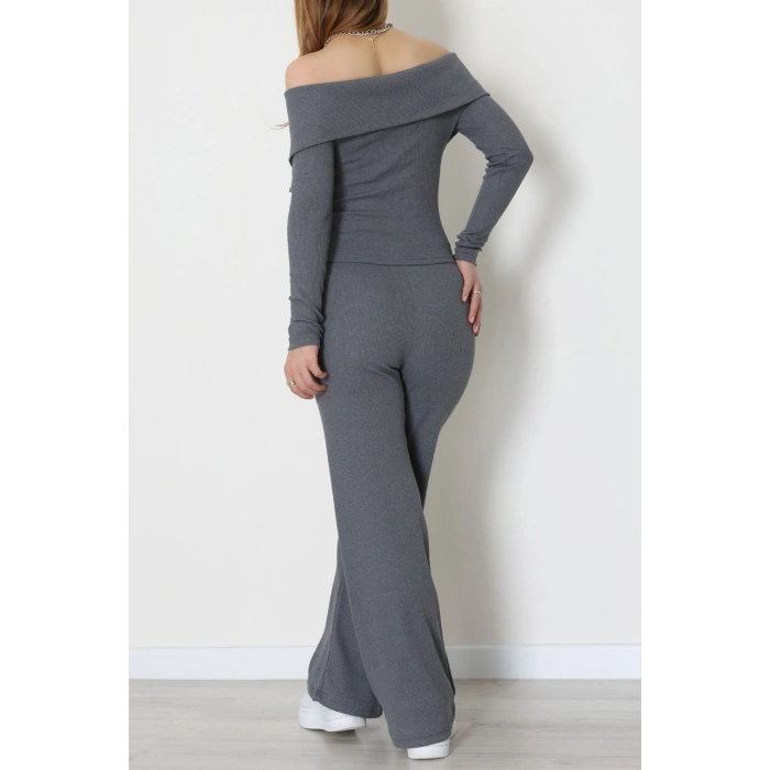 Madonna Yaka Likralı Kaşkorse İkili Takım Antrasit - 51089.1567.