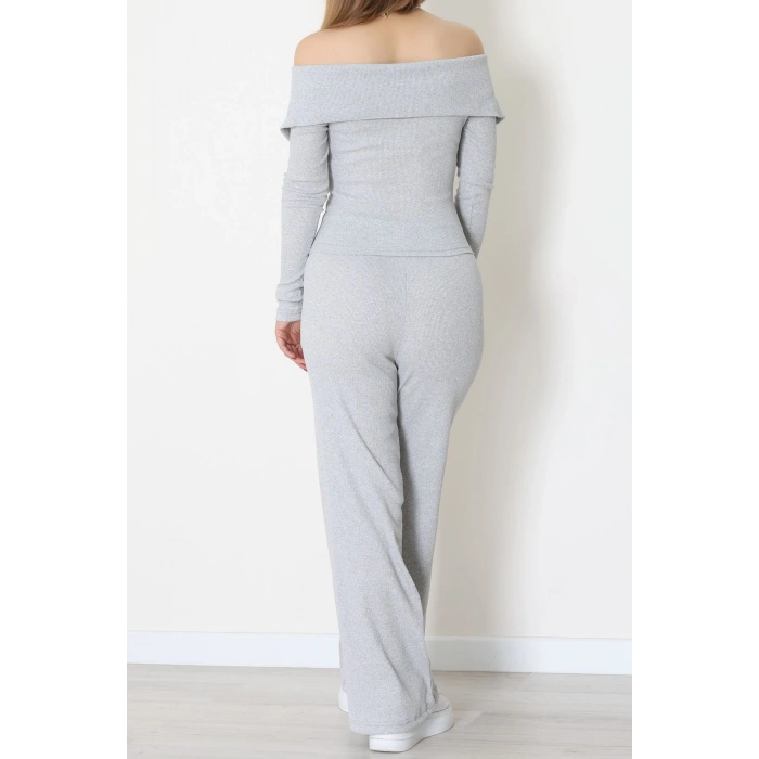 Madonna Yaka Likralı Kaşkorse İkili Takım Gri - 51089.1567.