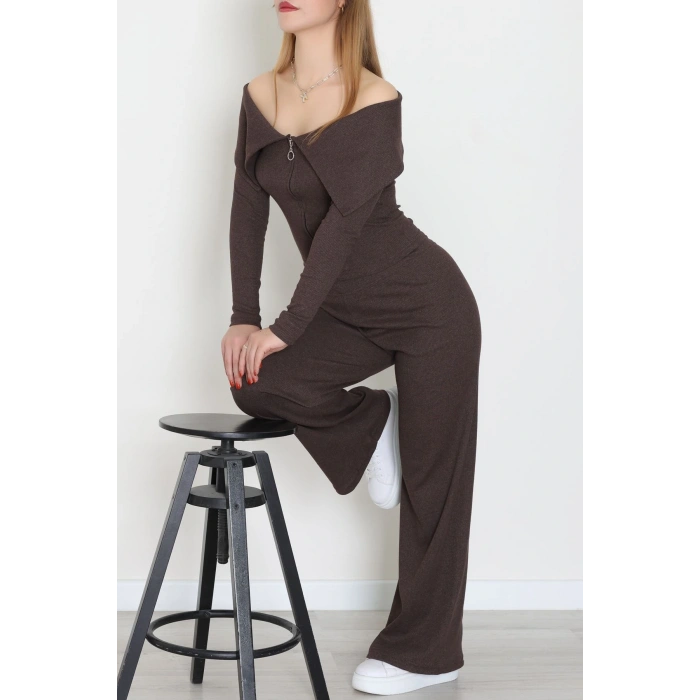 Madonna Yaka Likralı Kaşkorse İkili Takım Kahve - 51089.1567.