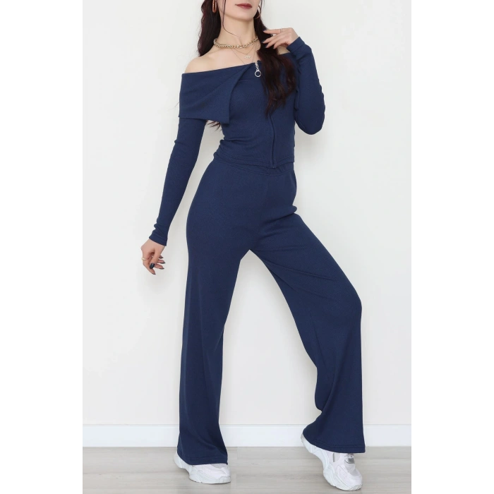 Madonna Yaka Likralı Kaşkorse İkili Takım Lacivert - 51089.1567.