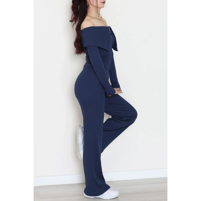 Madonna Yaka Likralı Kaşkorse İkili Takım Lacivert - 51089.1567.