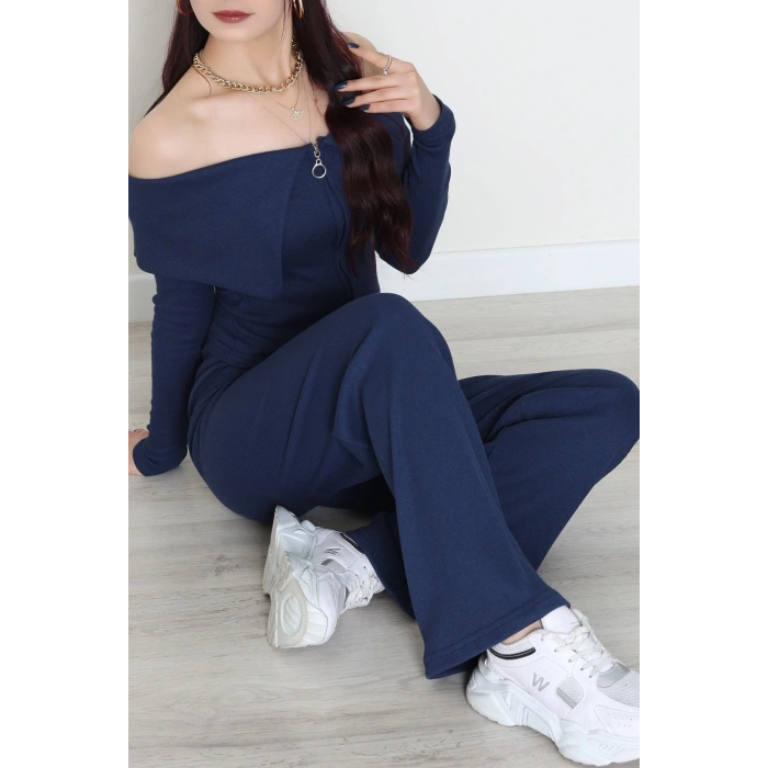 Madonna Yaka Likralı Kaşkorse İkili Takım Lacivert - 51089.1567.