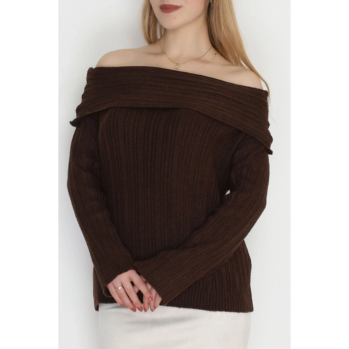 Madonna Yaka Triko Acıkahve - 2324.1765.
