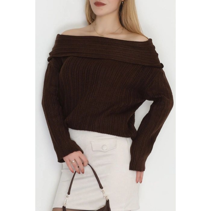 Madonna Yaka Triko Acıkahve - 2324.1765.