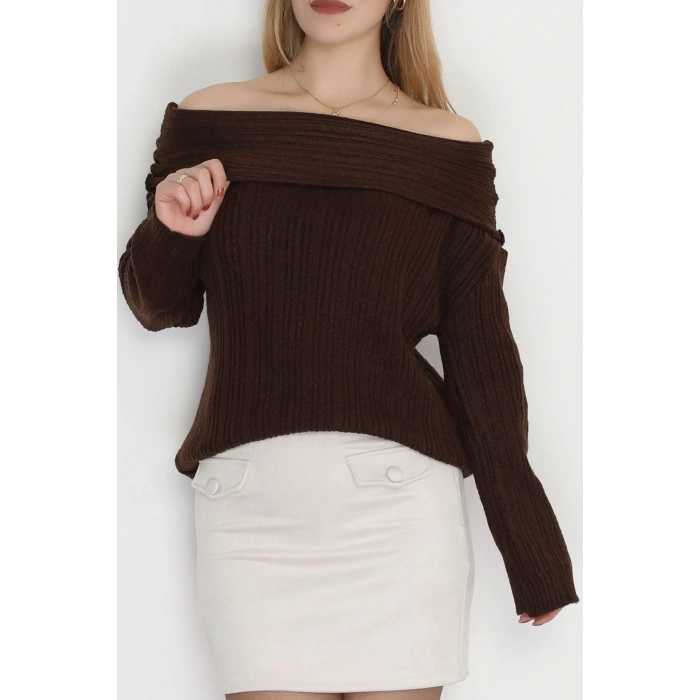 Madonna Yaka Triko Acıkahve - 2324.1765.