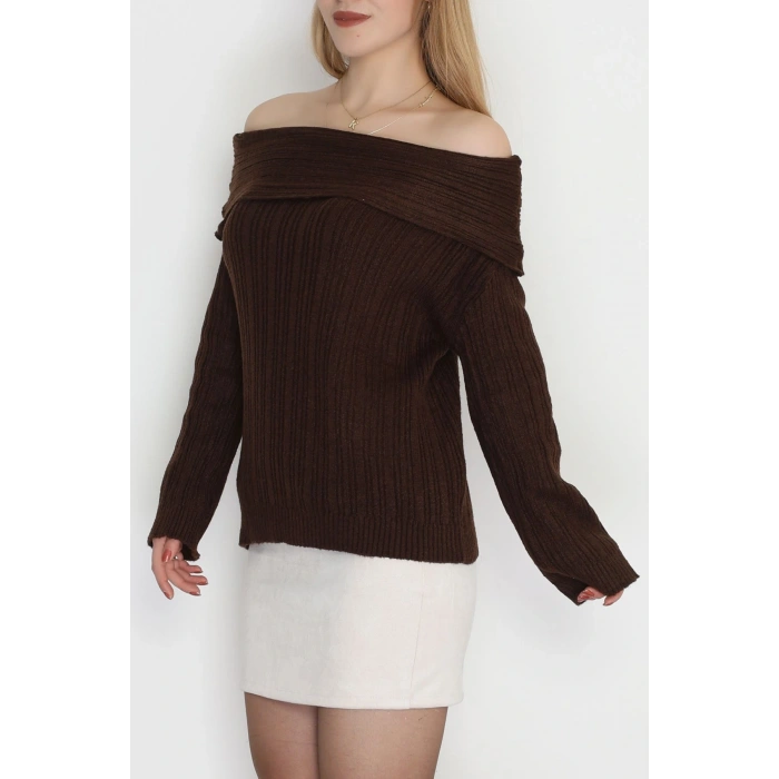 Madonna Yaka Triko Acıkahve - 2324.1765.