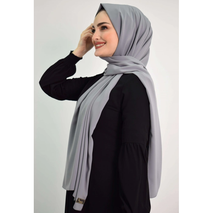 Medine İpeği Şal MC1115 Gri