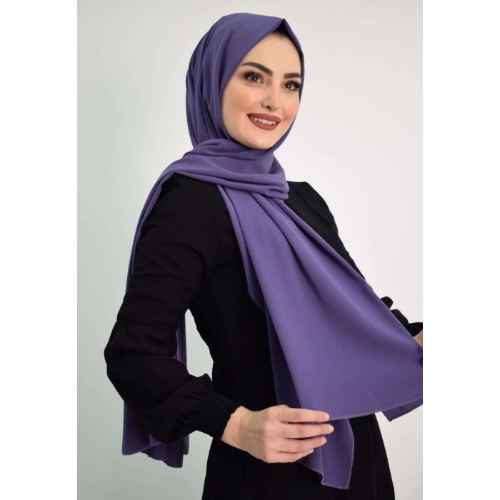 Medine İpeği Şal MC1115 Lila