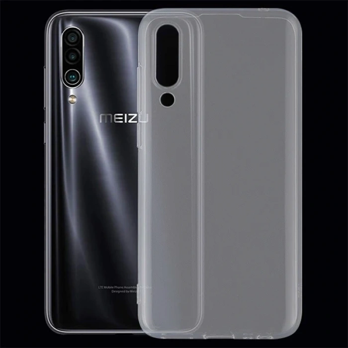 Meizu 16XS  Kamera Korumalı Fit Silikon Kılıf-(1903)