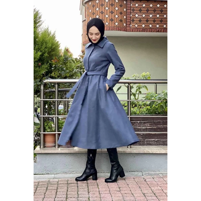 Mevlana Kaşe Kaban Lacivert