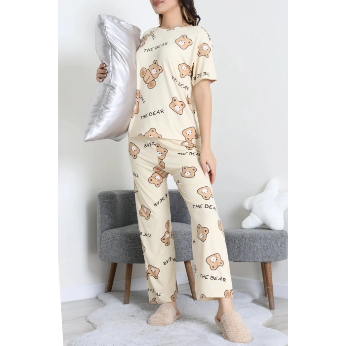 Milan Alt Üst Aynı Pijama Takımı Bejayı - 792.1287.