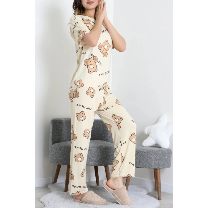 Milan Alt Üst Aynı Pijama Takımı Bejayı - 792.1287.