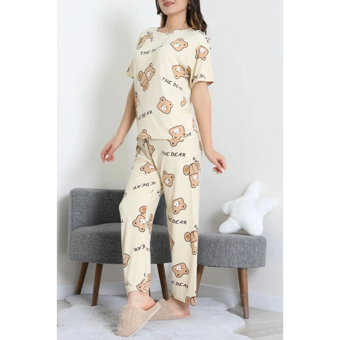 Milan Alt Üst Aynı Pijama Takımı Bejayı - 792.1287.
