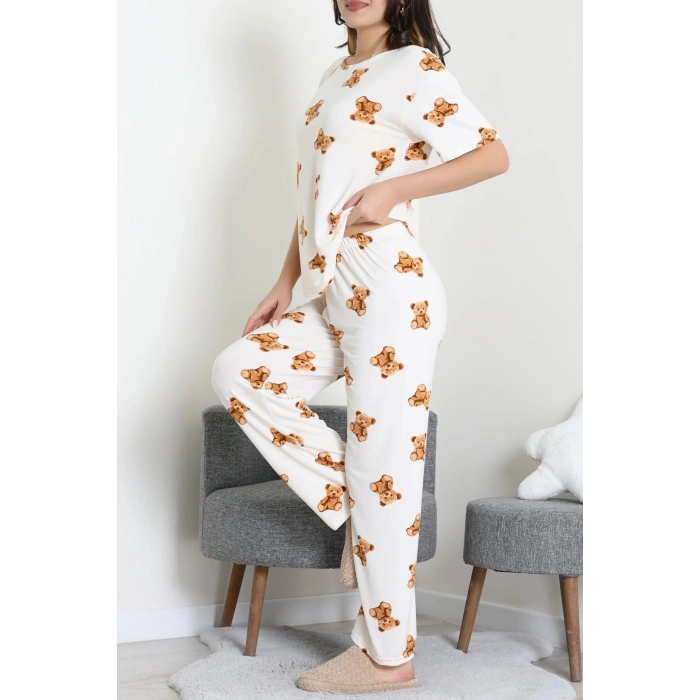 Milan Alt Üst Aynı Pijama Takımı Beyazayı - 792.1287.