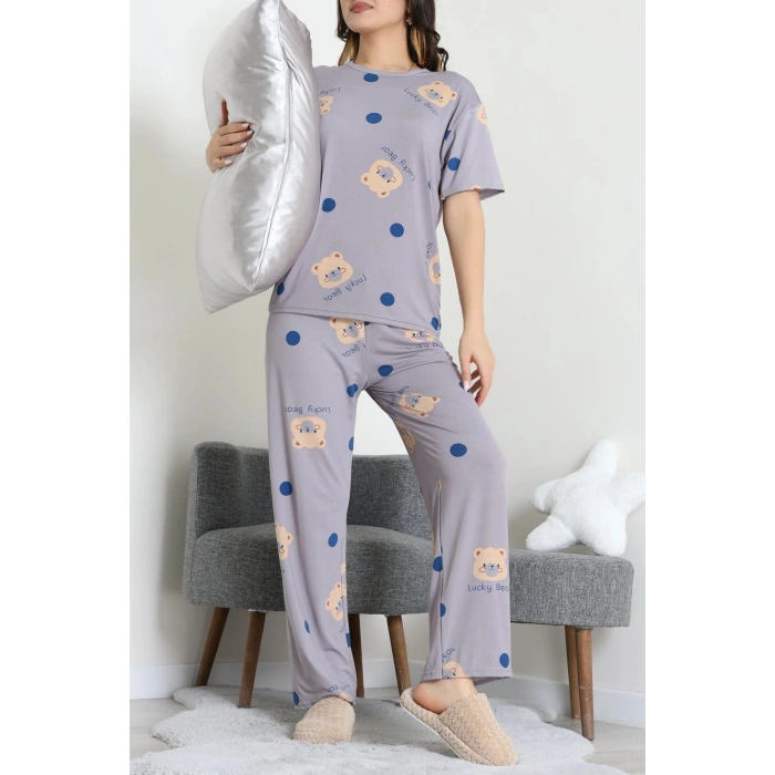Milan Alt Üst Aynı Pijama Takımı Griayı - 792.1287.