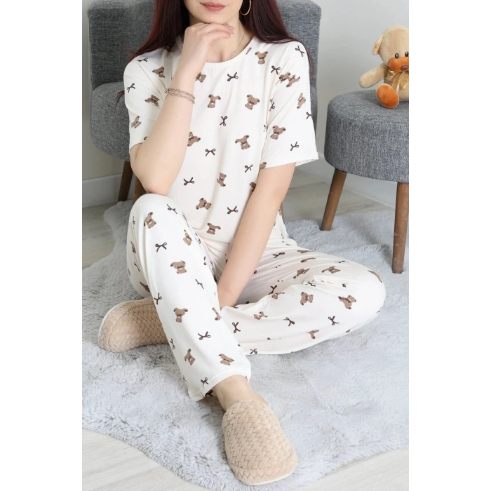 Milan Alt Üst Aynı Pijama Takımı Kahveayı - 792.1287.
