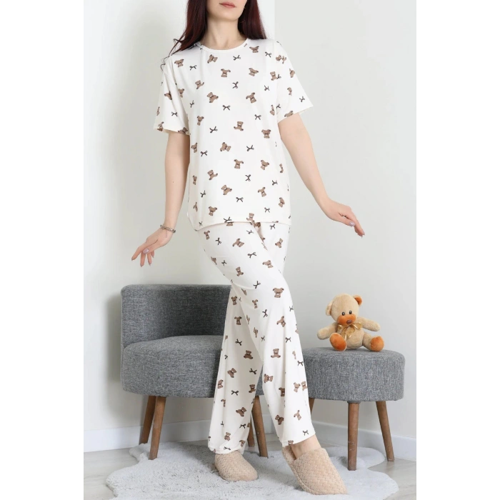 Milan Alt Üst Aynı Pijama Takımı Kahveayı - 792.1287.