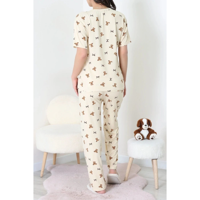 Milan Alt Üst Aynı Pijama Takımı Kremayı - 792.1287.