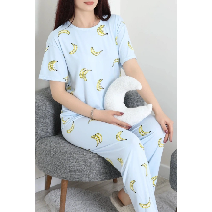 Milan Alt Üst Aynı Pijama Takımı Mavi - 792.1287.