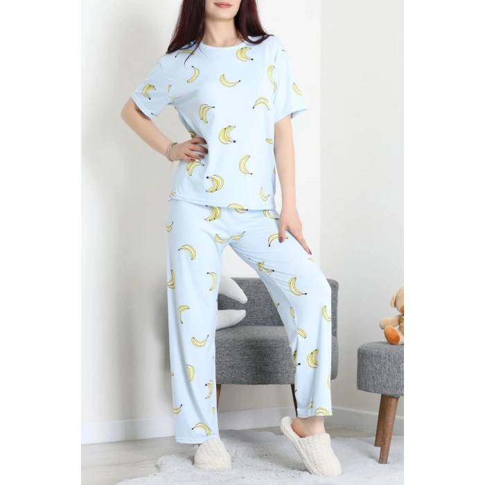 Milan Alt Üst Aynı Pijama Takımı Mavi - 792.1287.