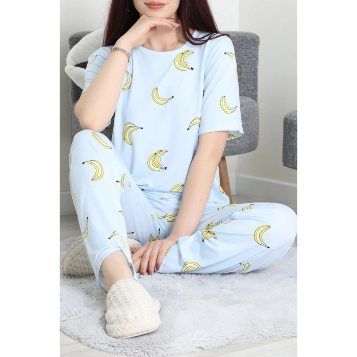 Milan Alt Üst Aynı Pijama Takımı Mavi - 792.1287.