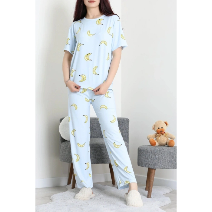 Milan Alt Üst Aynı Pijama Takımı Mavi - 792.1287.