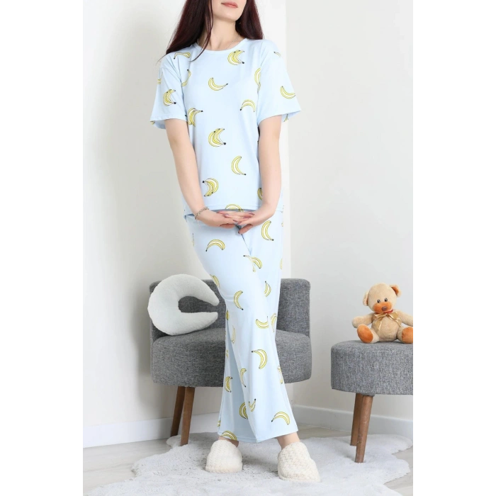 Milan Alt Üst Aynı Pijama Takımı Mavi - 792.1287.