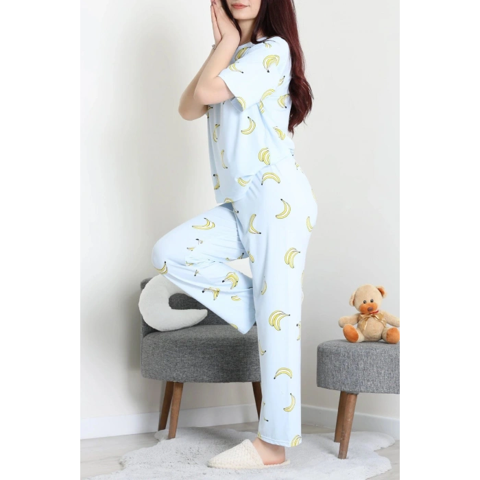 Milan Alt Üst Aynı Pijama Takımı Mavi - 792.1287.