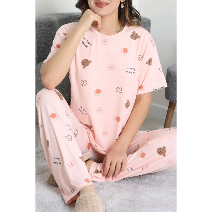 Milan Alt Üst Aynı Pijama Takımı Pudraçiçek - 792.1287.