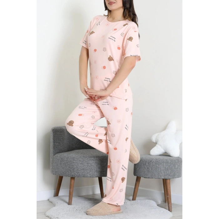 Milan Alt Üst Aynı Pijama Takımı Pudraçiçek - 792.1287.