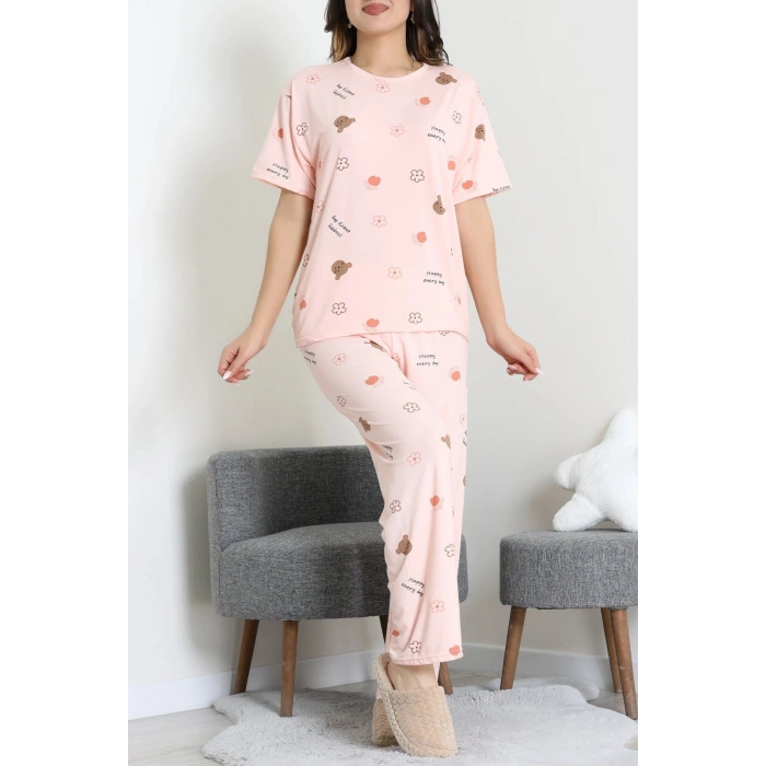 Milan Alt Üst Aynı Pijama Takımı Pudraçiçek - 792.1287.