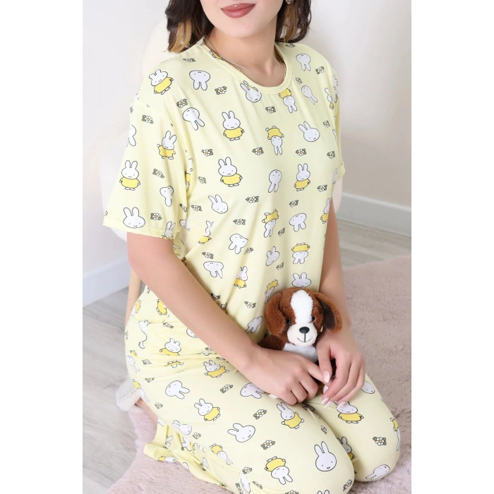 Milan Alt Üst Aynı Pijama Takımı Sarıtavşan - 792.1287.