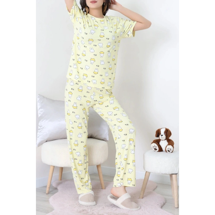 Milan Alt Üst Aynı Pijama Takımı Sarıtavşan - 792.1287.