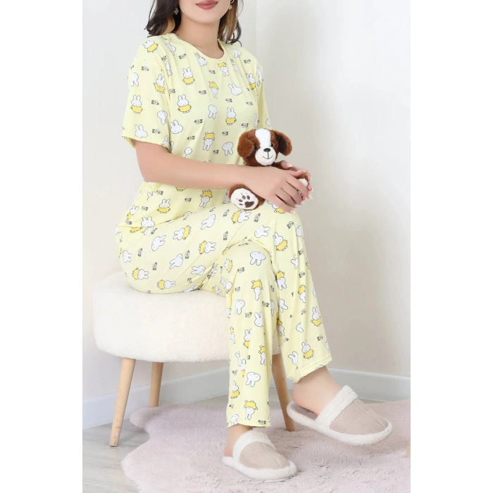 Milan Alt Üst Aynı Pijama Takımı Sarıtavşan - 792.1287.