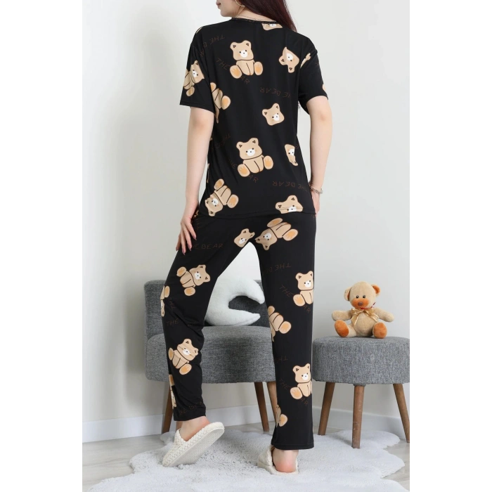 Milan Alt Üst Aynı Pijama Takımı Siyahayı - 792.1287.