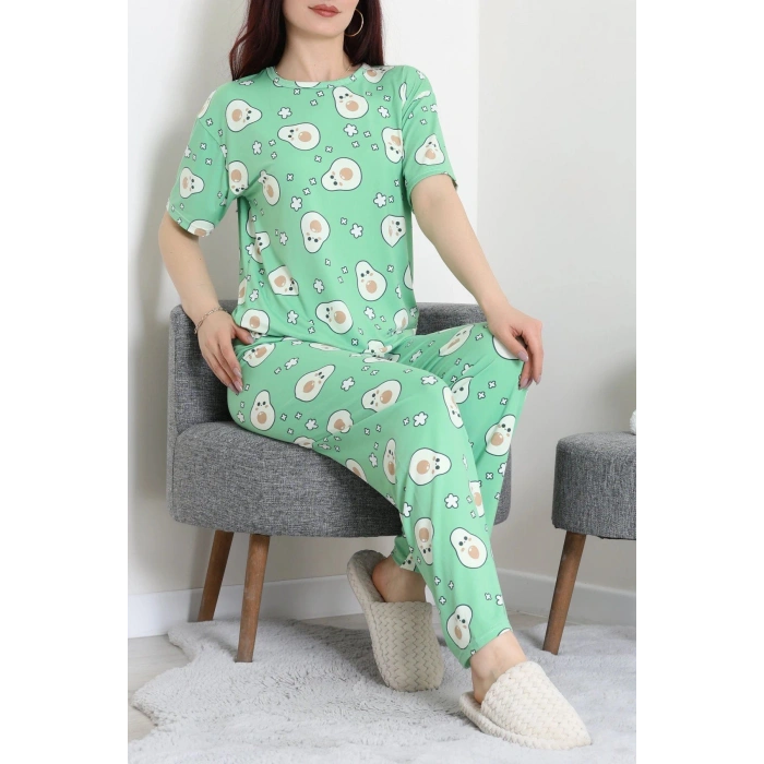Milan Alt Üst Aynı Pijama Takımı Yeşilavokado - 792.1287.