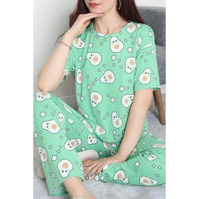 Milan Alt Üst Aynı Pijama Takımı Yeşilavokado - 792.1287.