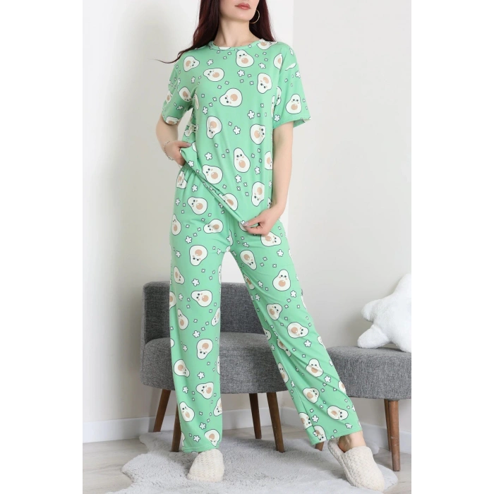 Milan Alt Üst Aynı Pijama Takımı Yeşilavokado - 792.1287.