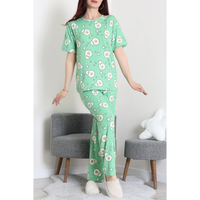 Milan Alt Üst Aynı Pijama Takımı Yeşilavokado - 792.1287.