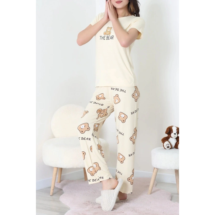 Milan Enjeksiyon Baskılı Pijama Takımı Tenayı - 630.1287.