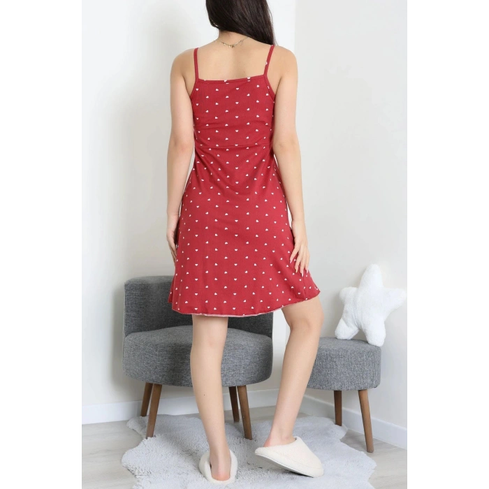 Milan Kumaş Gecelik Elbise Kırmızı - 50187.1857.