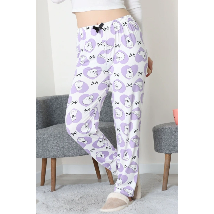 Milan Pijama Altı Beyazlila - 52122.1567.