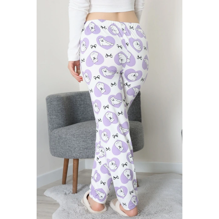 Milan Pijama Altı Beyazlila - 52122.1567.