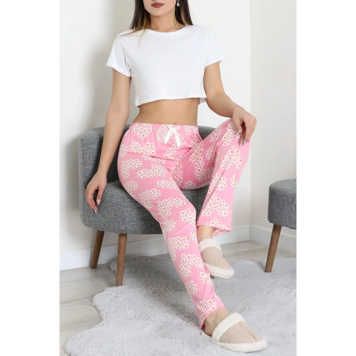 Milan Pijama Altı Pembeçiçekli - 52256.1929.