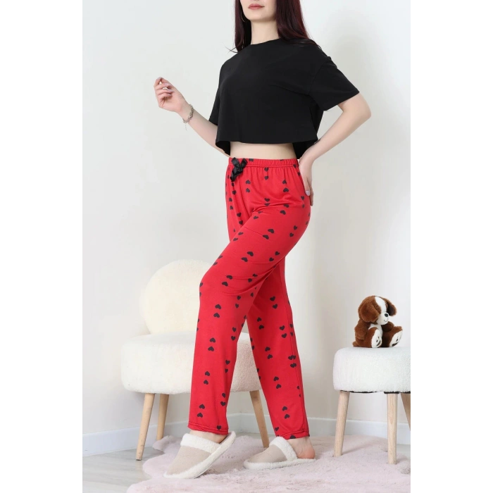 Milan Pijama Altı Siyahkırmızı - 52256.1929.