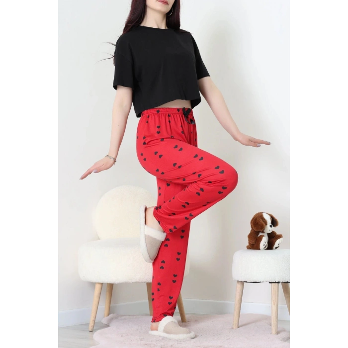 Milan Pijama Altı Siyahkırmızı - 52256.1929.